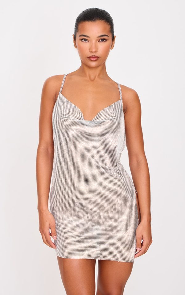 Silver Chainmail Mini Dress