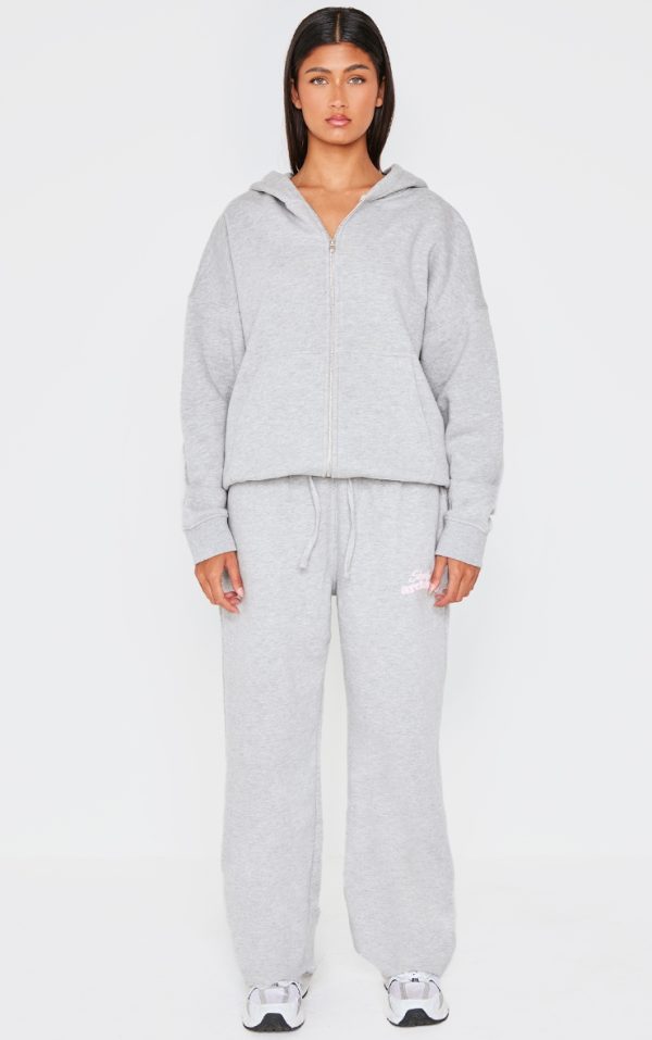 Grey Marl Studio Archives Wide Leg Sweatpants