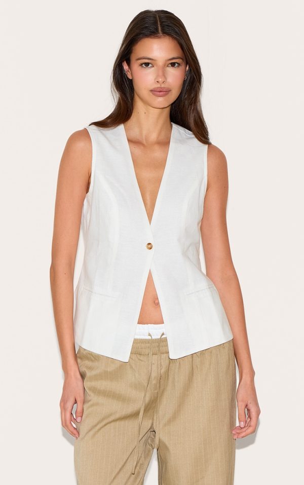 White Cotton Vest