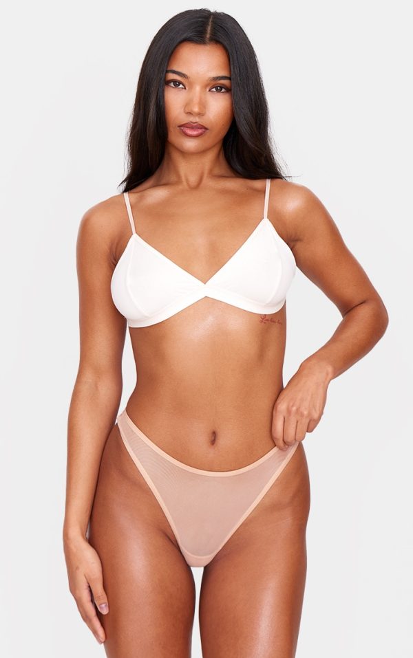 Nude Mesh Basic Thong