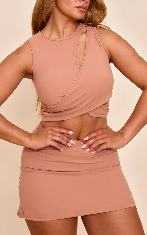 Shape Mocha Active Cupped Wrap Over Top