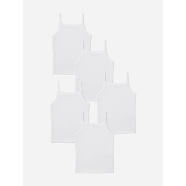 5-Pack Camis - White