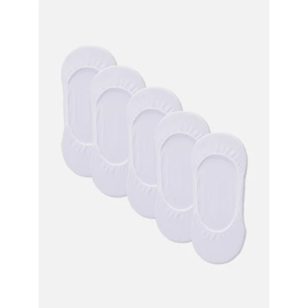 5-Pack Cotton Footies - White