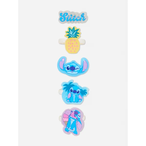 5-Pack Disney’s Stitch Charm Rings - Multi