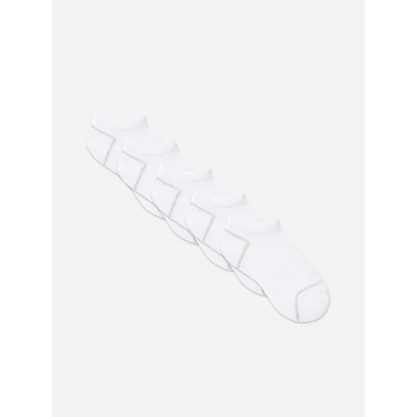 5-Pack Essential Ankle Socks - White