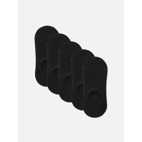 5-Pack Essential Footie Socks - Black