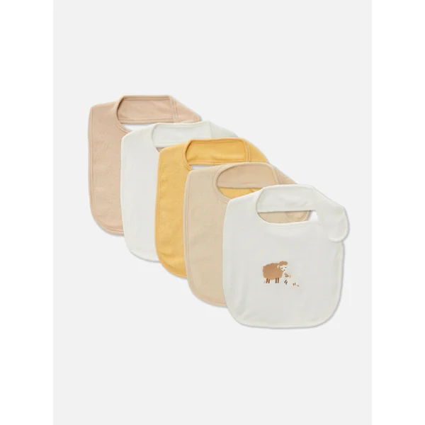 5-Pack Feeding Bib - Ivory