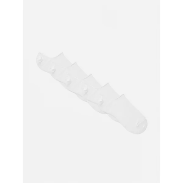 5-Pack Footie Socks - White