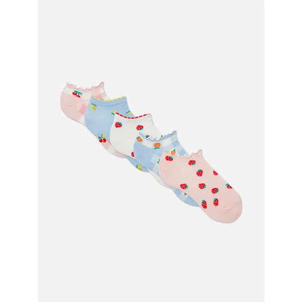 5-Pack Fruit Sneaker Socks - Multi