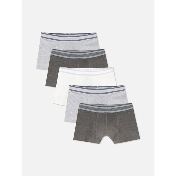 5-Pack Hipster Boxer Briefs - Gray