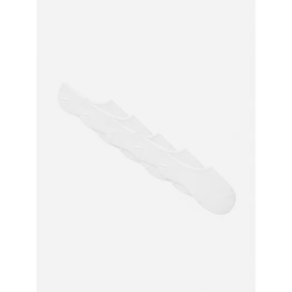 5-Pack Invisible Socks - White