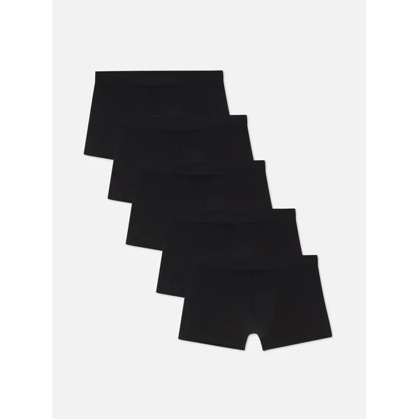 5-Pack Modal-Blend Hipster Boxer Briefs - Black