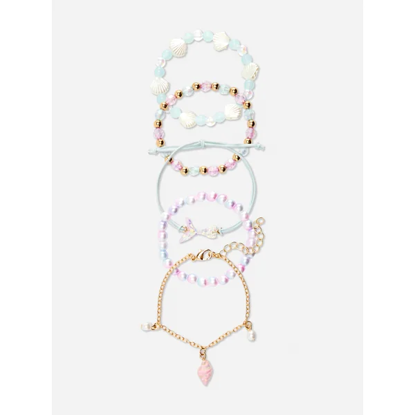 5-Pack Seashell Bracelets - Multi
