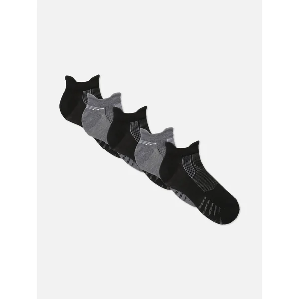 5-Pack Sport Sneaker Socks - Black