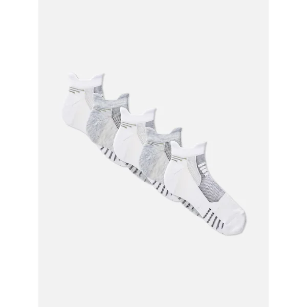5-Pack Sport Sneaker Socks - White
