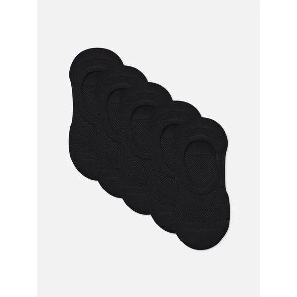 5-Pack Sports Footies - Black