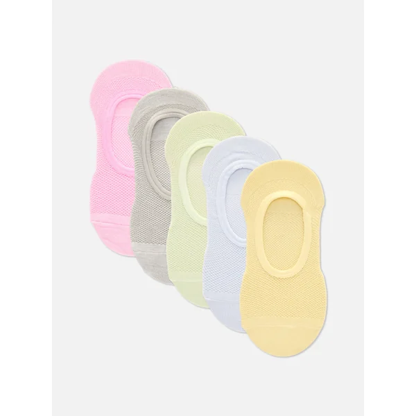 5-Pack Sports Footies - Lemon