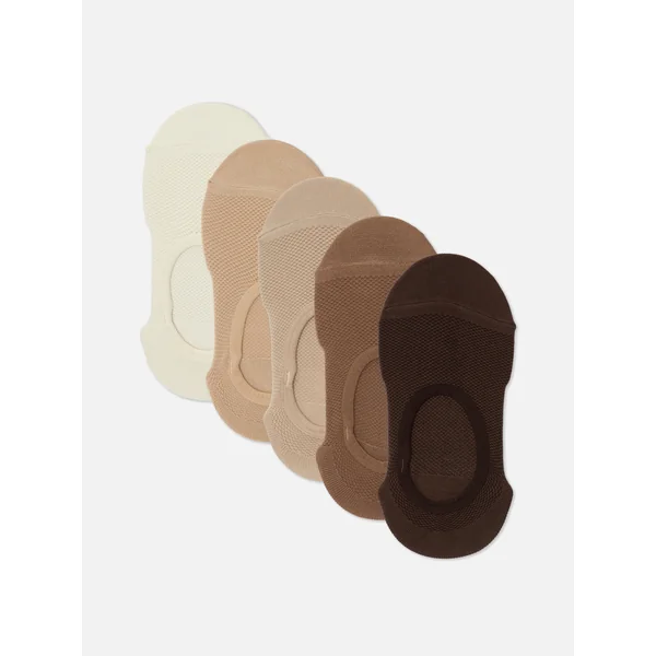 5-Pack Sports Footies - Nude