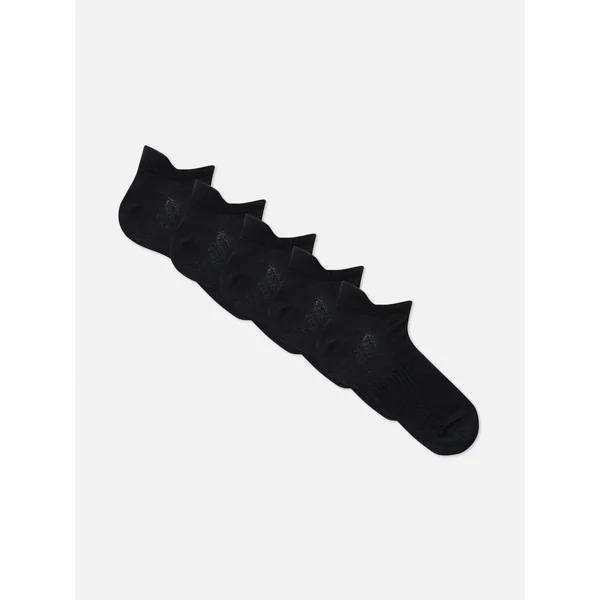 5-Pack Sports Socks - Black