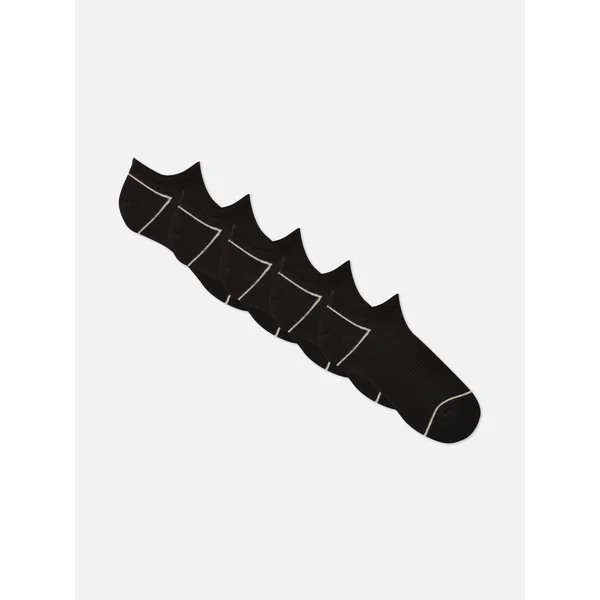 5-Pack Terry Sneaker Socks - Black