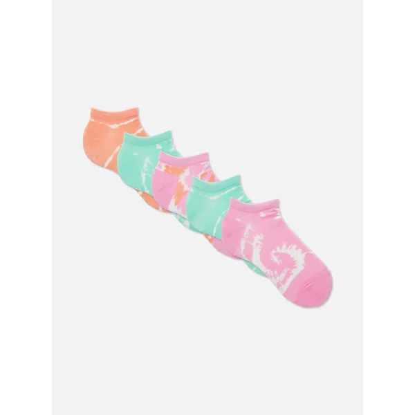 5-Pack Tie Dye Sneaker Socks - Multi
