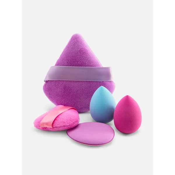 5-Piece Mini Makeup Blender Set - Hot Pink