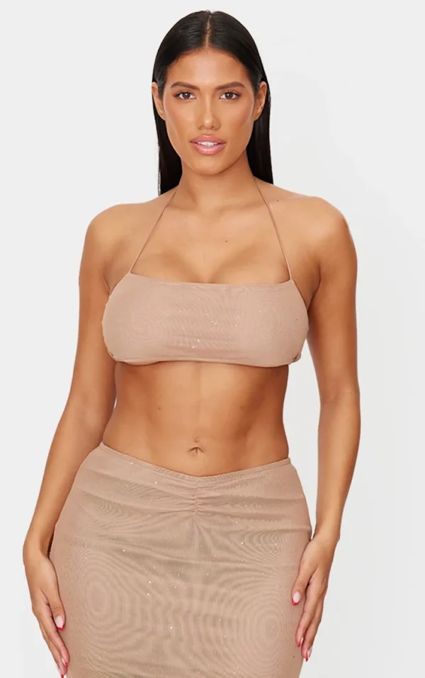 Shape Stone Glitter Bralette