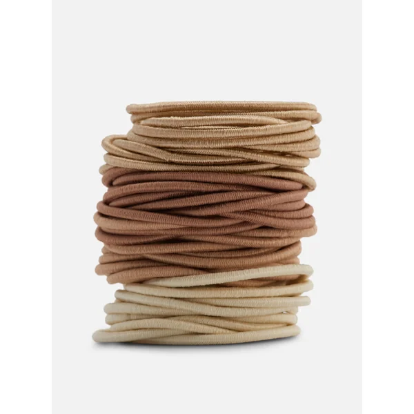 60-Pack Skinny Ponytail Holders - Yellow