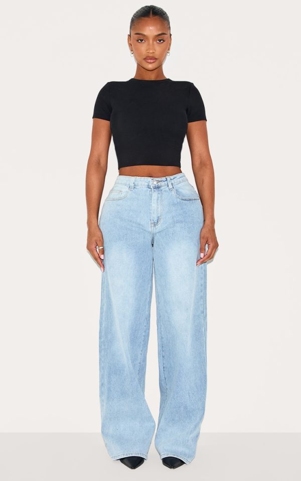 Shape Light Blue Hourglass Stretch High Waisted Straight Leg Jeans