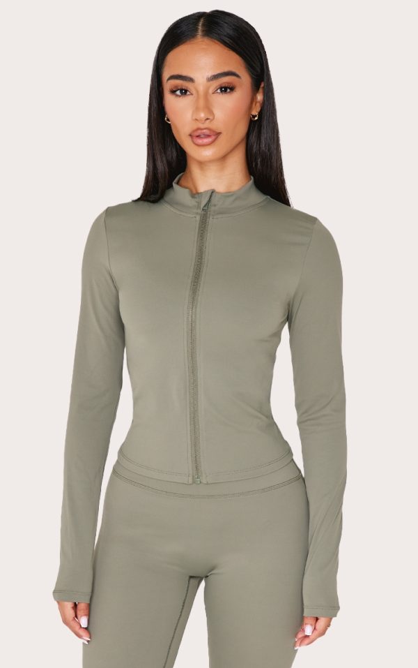 Petite Olive Basic Sculpt Jacket