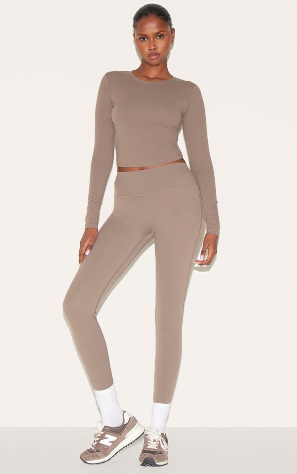 Brown Ultimate Sculpt High Waist Gym Leggings