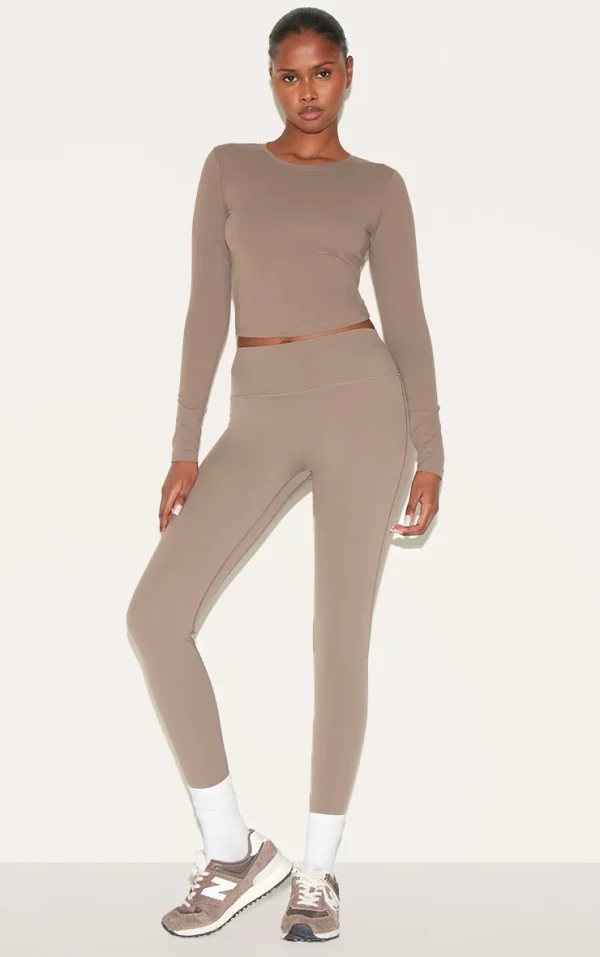Brown Ultimate Sculpt High Waist Gym Leggings