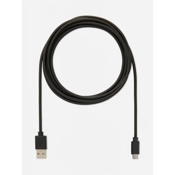 6.5 Ft USB-A To Micro USB Cable - Black