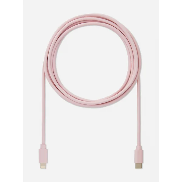 6.5 Ft USB-C To Lightning cable - Pink