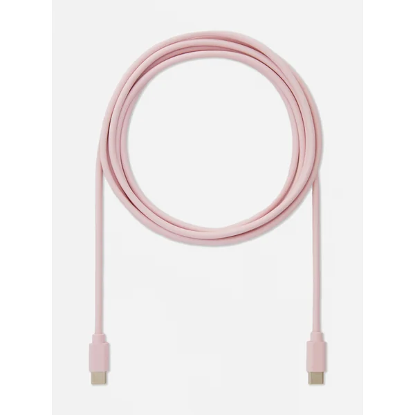 6.5 Ft USB-C To USB-C Cable - Pink