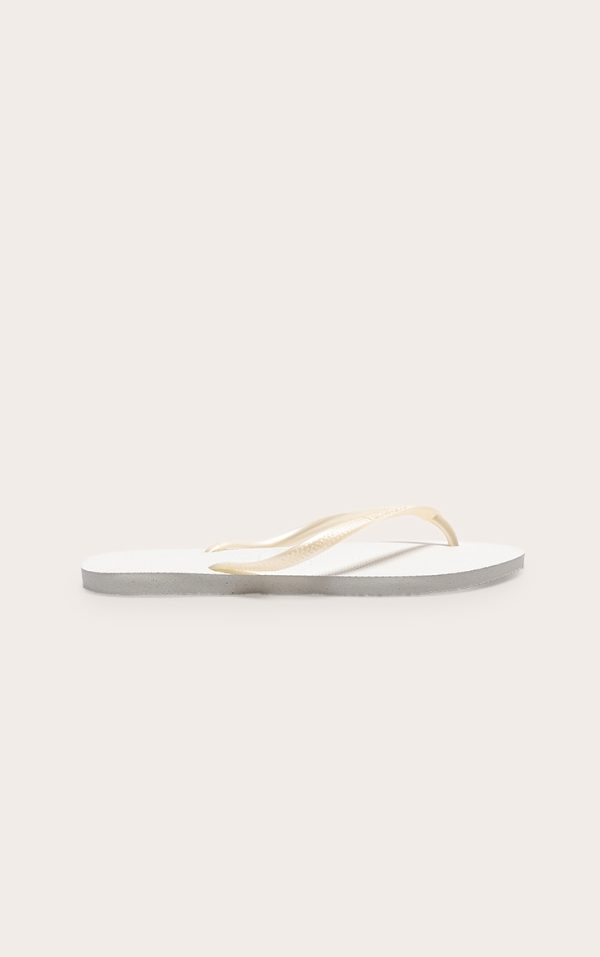 White Havaianas Slim