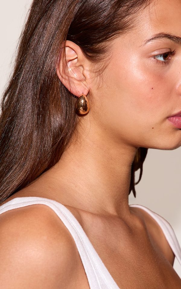 Gold Hammered Shell Multi-Pack Earrings