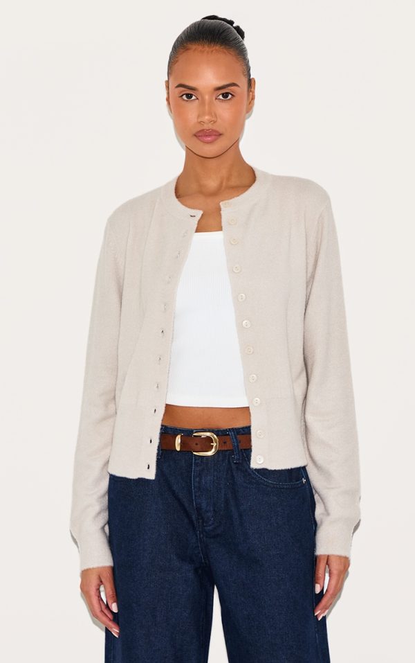 Slate Grey Soft Knit Cardigan