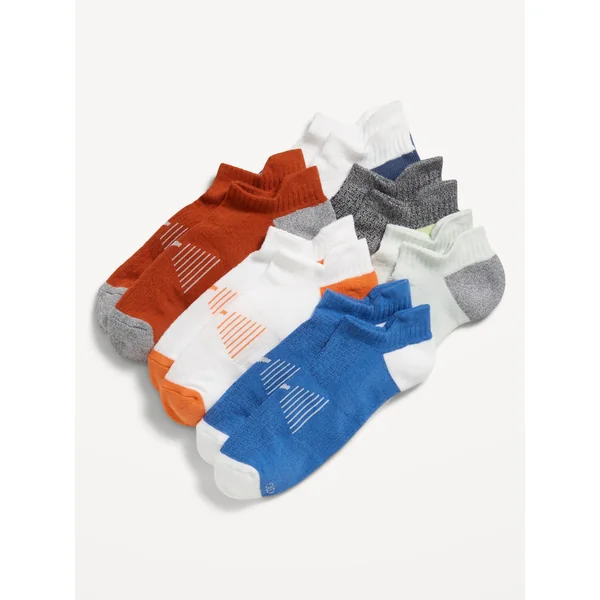 6-Pack Athletic Ankle Socks for Men - Multi Pack