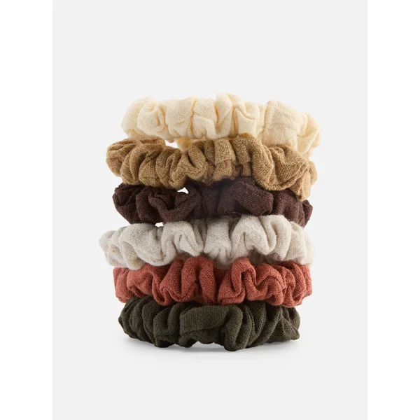 6-Pack Micro Scunchies - Orange