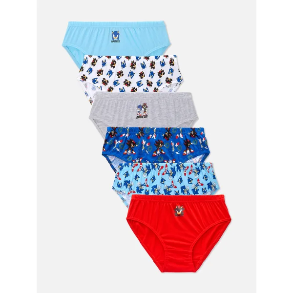 6-Pack Sonic The Hedgehog Briefs - Multi