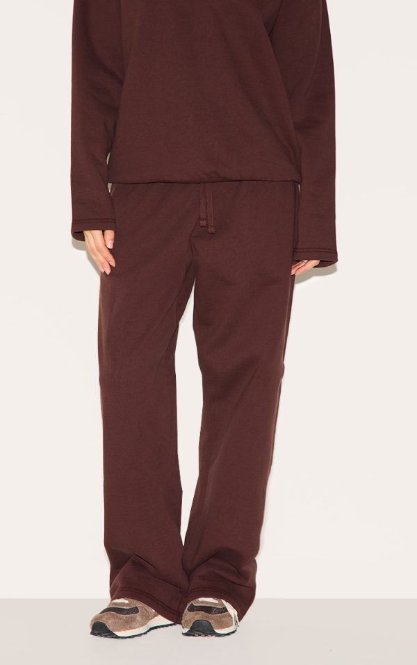 Chocolate Premium Sweat Wide Leg Sweatpants
