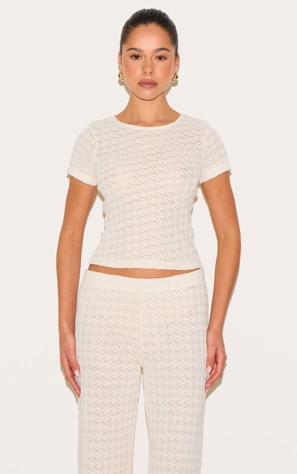 Almond Textured T Shirt