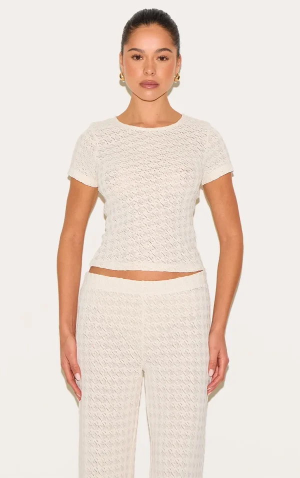 Almond Textured T Shirt