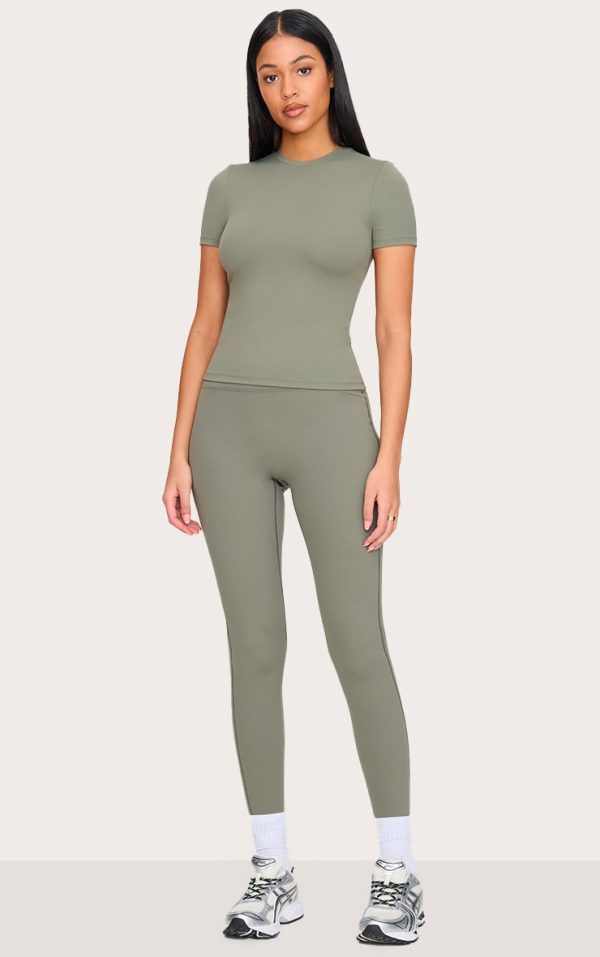 Tall Olive Snatched Sculpt High Waisted Gym Leggings