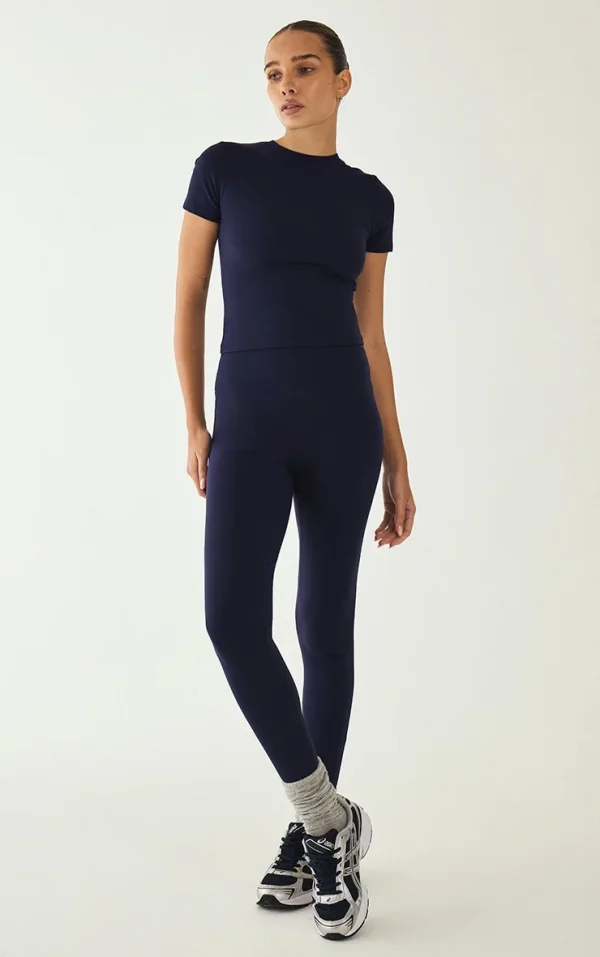 Navy Sculpt Super High Waist Gym Leggings