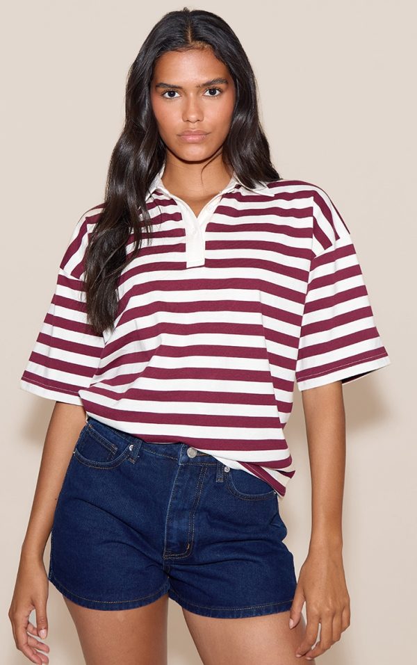 Indigo Contrast Stitch High Waisted Mom Shorts