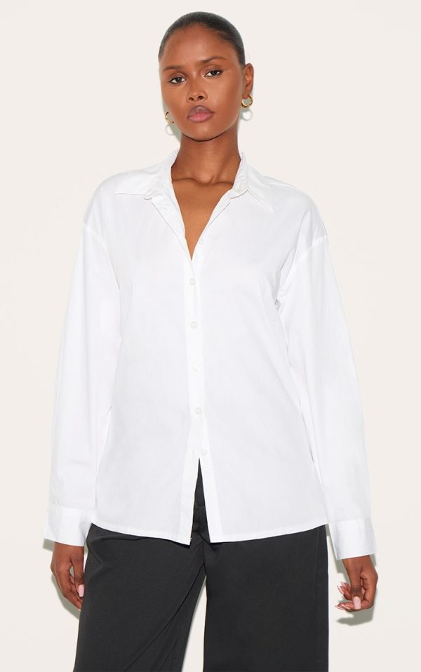 White Cotton Button Shirt