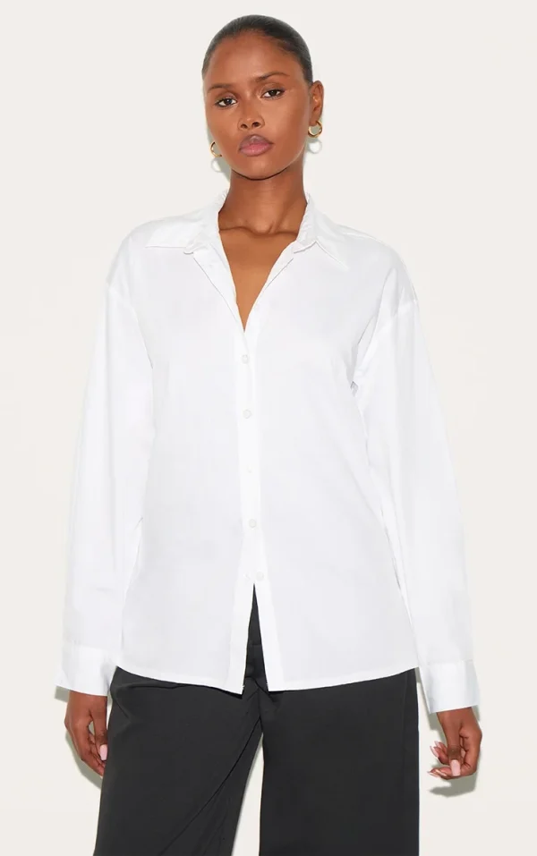 White Cotton Button Shirt