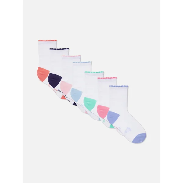 7-Pack Ankle Socks - White